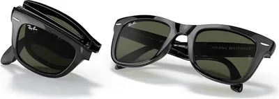 Ray-Ban RB4105 Black sunglasses, folded view — D.Sungkur Optometrist