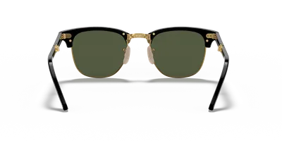 Ray-Ban Clubmaster Folding Black sunglasses, lens detail — D.Sungkur Optometrist