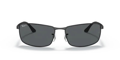 Ray-Ban RB3498 Black sunglasses, side view — D.Sungkur Optometrist