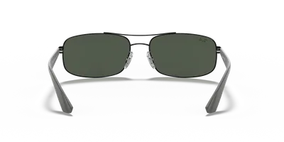 Ray-Ban RB3527 Black sunglasses, lens detail — D.Sungkur Optometrist
