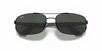 Ray-Ban RB3527 Black sunglasses, temple detail — D.Sungkur Optometrist