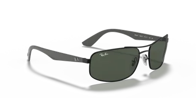 Ray-Ban RB3527 Black sunglasses, folded view — D.Sungkur Optometrist