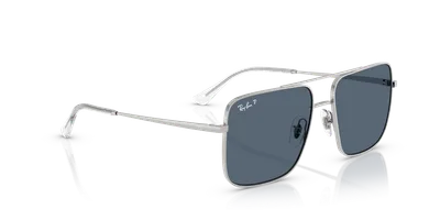 Ray-Ban Ari Bio-Based Silver sunglasses, folded view — D.Sungkur Optometrist