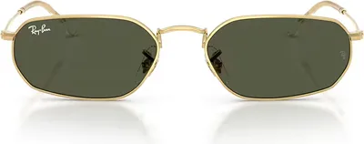 Ray-Ban RB3947 Polished Arista Gold sunglasses, temple detail — D.Sungkur Optometrist