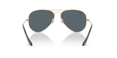 Ray-Ban Aviator Large Metal Arista Gold sunglasses, temple detail — D.Sungkur Optometrist