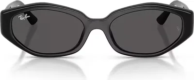 Ray-Ban RB4473D Polished Black sunglasses, temple detail — D.Sungkur Optometrist