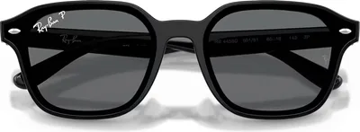Ray-Ban RB4458D Polished Black sunglasses, lens detail — D.Sungkur Optometrist