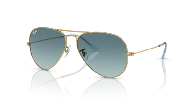 Ray-Ban Aviator Gradient Gold sunglasses, front view — D.Sungkur Optometrist